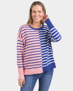 Knitwear: Elm Louise Spliced Knit