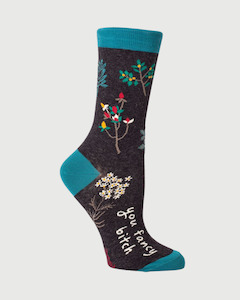 Socks: Blue Q You Fancy Bitch Socks