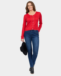 Vassalli 100% Merino cropped cardi