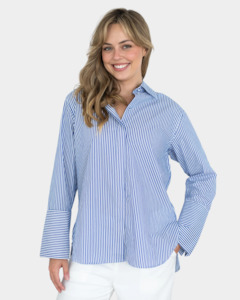 Shirts: Fria Cotton Pinstripe  Shirt