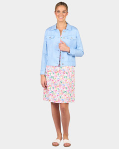 Vassalli Linen Jacket with Frayed Seams