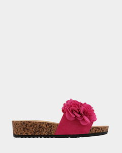 Los Cabos Corsage Fuchsia Slide