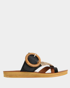 Sandal: Los Cabos Dama Black Sandal