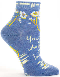 New Arrivals 1: Blue Q You're A Whole Lot Of Lovely Ankle Socks