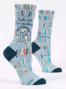 New Arrivals 1: Blu Q F*ck Off Im Reading Socks
