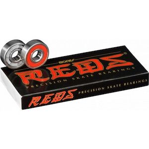 Skateboards: Bones Bearings Reds