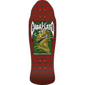 Skateboards: Powell Peralta - Steve Caballero Street Reissue Skateboard Deck Red/Brown