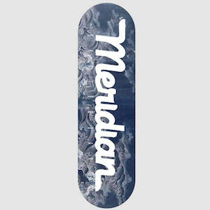 Sale Skate Decks: Meridian - Unknown Sea Script Cyan Deck