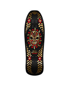 Skateboards: Powell Peralta - Nicky Guerrero Mask - Black / Gold Foil Deck