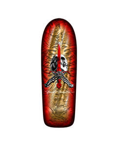 Skateboards: Powell Peralta - OG Rodriguez - Skull & Sword - Gold Foil Deck