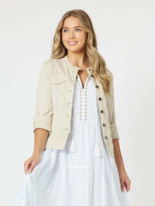 Jackets: Maggie Denim Jacket Natural