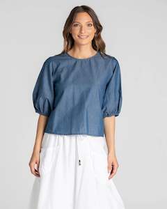 Boom Shanker: Ava Top Chambray