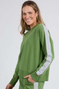 Sloane Fleece Crew Cedar