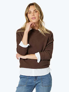 Gordon Smith: Carmen Batwing Knit Chocolate