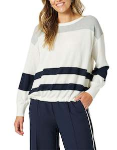 Lyla Knit Ivory/Midnight