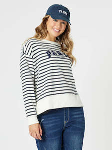 Paris. Sweatshirt Stripe