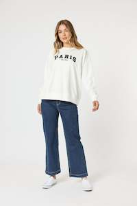Threadz: Paris Sweatshirt White