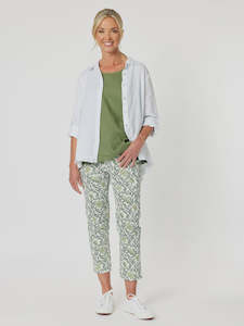 Jackets: Ruffle Hem Linen Shirt White