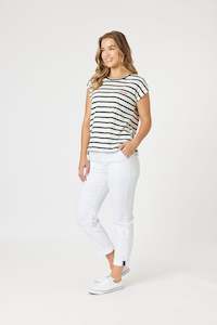 New Isabella Cotton Pant White