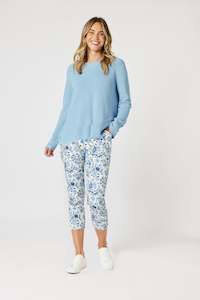 Pants Skirts: Alexandria Pant Blue/White