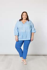 Tops: Mosaic Print Top