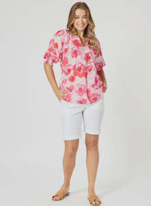Tops: Pink Poppies Top