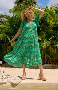 Dresses: Haiti Maxi Dress Palms