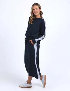 Sloane Fleece Skirt Navy