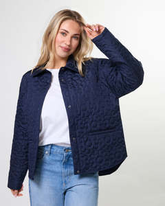 Jackets: Flowerly Jacket Navy