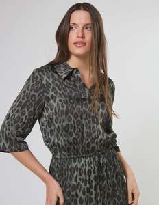 Honor Dress Khaki Leopard