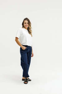 Barrel Jean Indigo Wash