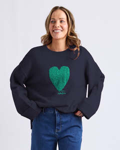New Arrivals: Intersia Heart Knit Navy