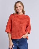 Luela Short Sleeve Knit Orange