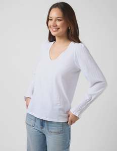 In Stock Now: Maeve Top White