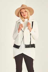 All Seasons Jackets: Lilith Vest Polar White