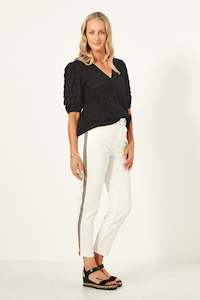 All Seasons Trousers: Terissa Jean Off White
