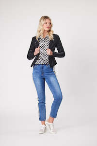 All Seasons Jackets: Mika Faux Leather Jacket Black Preorder Early Feb