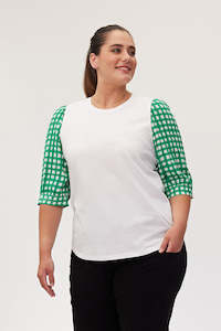 Sale: Lola Top Green Check