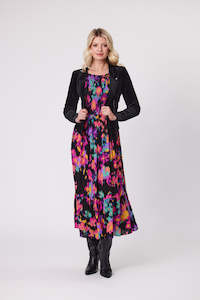 Mika Velvet Jacket Black