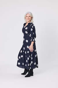 All Seasons Dresses: April Dress Black Dot