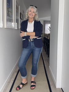 Claudia Sweat Jacket Navy