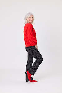 Naja Check Pant Black Grid