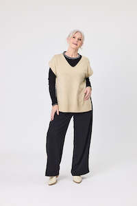 Vilma Wool Knit Latte