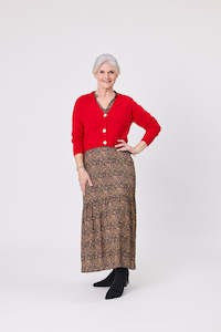 All Seasons Knitwear: Leia Wool Cardi Red