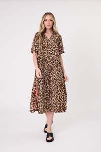 All Seasons: Leona Dress Leopard Print