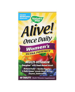 Natures Way: Nature's Way Alive! once daily women’s ultra 60 tablets