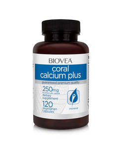 Bones: Biovea Coral calcium plus 1000mg 120 capsules
