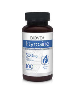 Brain Memory: Biovea L-tyrosine 500mg 100 vegetarian capsules