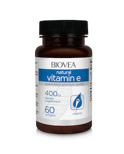 Antioxidants: Biovea Vitamin E 400IU 60 softgels