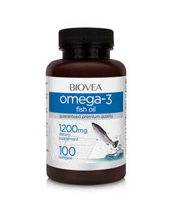 Brain Memory: Biovea Omega-3 fish oil 1200mg 100 softgels
